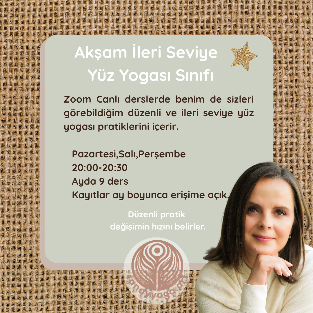 20:00 Yüz Yogası İleri Seviye Sınıfı