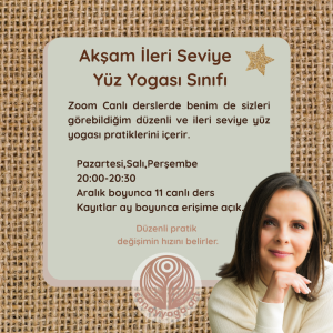 20:00 Yüz Yogası İleri Seviye Sınıfı
